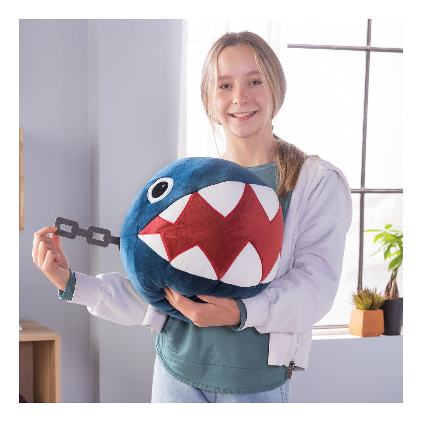 Mocchi Super Mario Chain Chomp Mega Plush – Large Soft Toy
