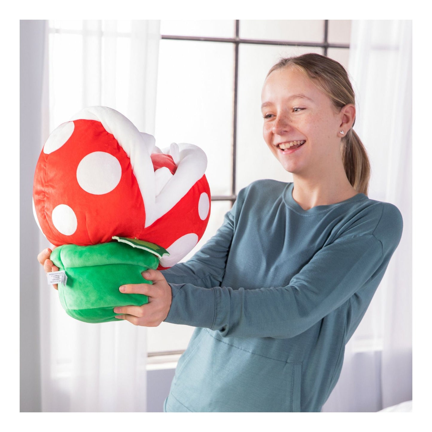 Club Mocchi Mocchi Super Mario Piranha Mega Plush – Large Soft Toy