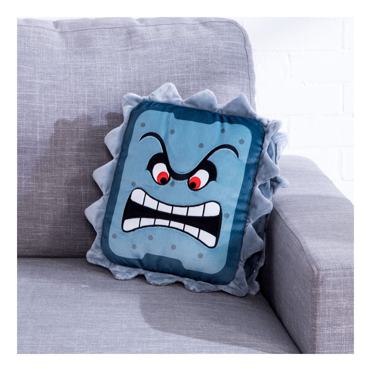 Mocchi Super Mario Thwomp Mega Plush – Large Soft Toy