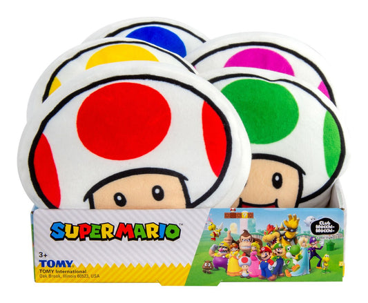 Club Mocchi Mocchi Super Mario Toad Junior Assortment – Soft Plush Toy