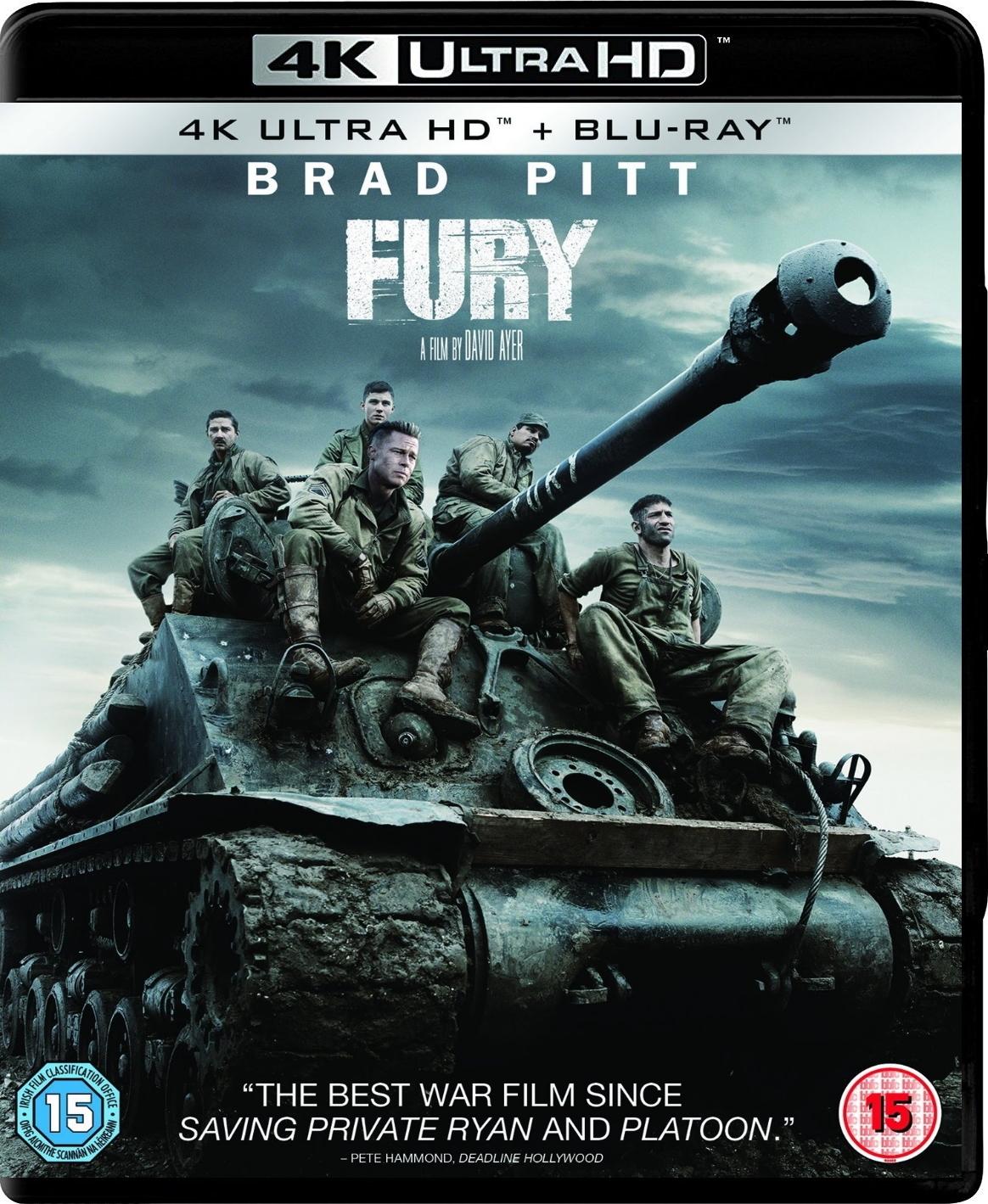 Fury 4K Ultra HD War Drama Movie